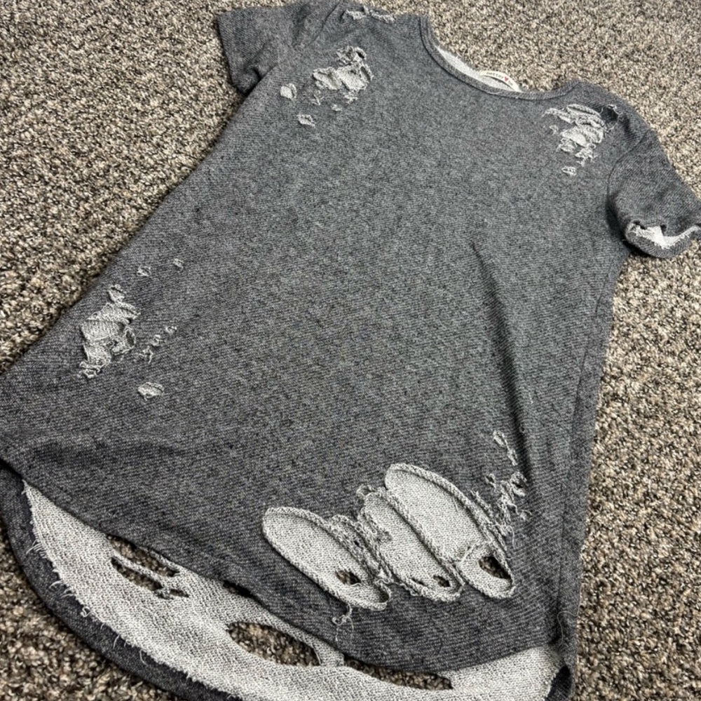 Distressed Gray T-Shirt